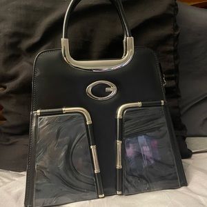 Black Silver/Grey Handbag swirled